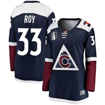Breakaway Fanatics Branded Women's Patrick Roy Colorado Avalanche Alternate 2022 Stanley Cup Final Patch Jersey - Navy