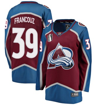 Breakaway Fanatics Branded Women's Pavel Francouz Colorado Avalanche Maroon Home 2022 Stanley Cup Final Patch Jersey -