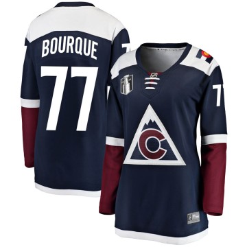 Breakaway Fanatics Branded Women's Raymond Bourque Colorado Avalanche Alternate 2022 Stanley Cup Final Patch Jersey - Navy