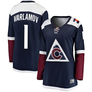 Breakaway Fanatics Branded Women's Semyon Varlamov Colorado Avalanche Alternate Jersey - Navy