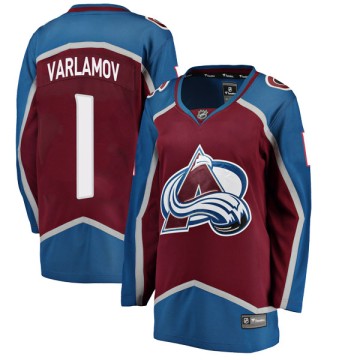 Breakaway Fanatics Branded Women's Semyon Varlamov Colorado Avalanche Maroon Home Jersey -