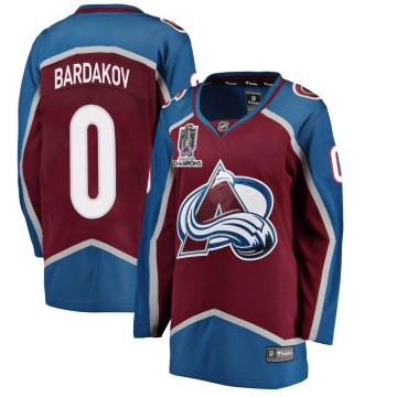 Breakaway Fanatics Branded Women's Zakhar Bardakov Colorado Avalanche Maroon Home 2022 Stanley Cup Champions Jersey -
