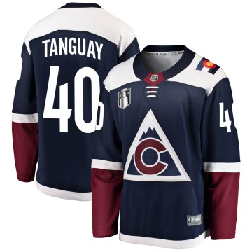 Breakaway Fanatics Branded Youth Alex Tanguay Colorado Avalanche Alternate 2022 Stanley Cup Final Patch Jersey - Navy