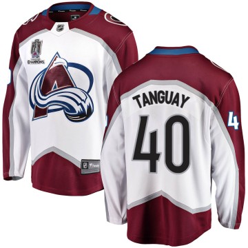 Breakaway Fanatics Branded Youth Alex Tanguay Colorado Avalanche Away 2022 Stanley Cup Champions Jersey - White