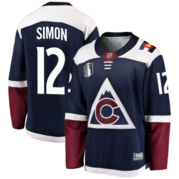 Breakaway Fanatics Branded Youth Chris Simon Colorado Avalanche Alternate 2022 Stanley Cup Final Patch Jersey - Navy