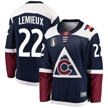 Breakaway Fanatics Branded Youth Claude Lemieux Colorado Avalanche Alternate 2022 Stanley Cup Final Patch Jersey - Navy
