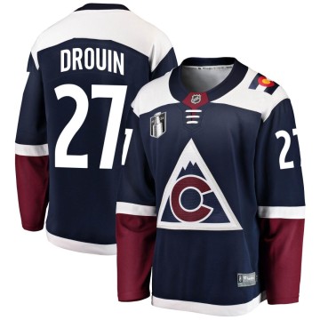 Breakaway Fanatics Branded Youth Jonathan Drouin Colorado Avalanche Alternate 2022 Stanley Cup Final Patch Jersey - Navy