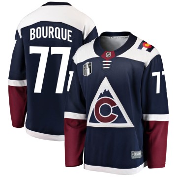Breakaway Fanatics Branded Youth Raymond Bourque Colorado Avalanche Alternate 2022 Stanley Cup Final Patch Jersey - Navy
