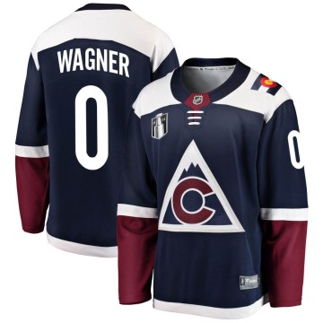 Breakaway Fanatics Branded Youth Ryan Wagner Colorado Avalanche Alternate 2022 Stanley Cup Final Patch Jersey - Navy