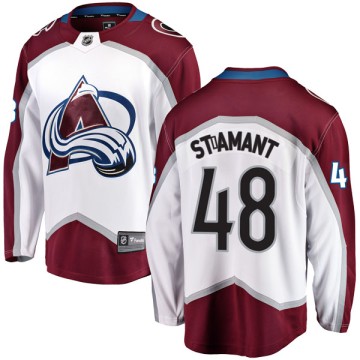 Breakaway Fanatics Branded Youth Shawn St-Amant Colorado Avalanche Away Jersey - White