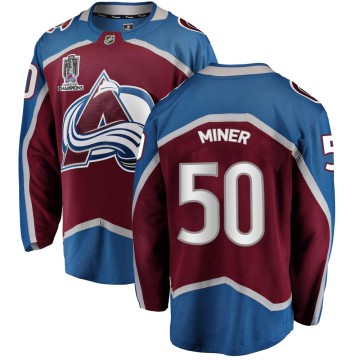Breakaway Fanatics Branded Youth Trent Miner Colorado Avalanche Maroon Home 2022 Stanley Cup Champions Jersey -